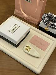 Miu Miu Patent Leather Hair Clip - 3