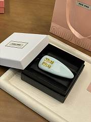 Miu Miu Patent Leather Hair Clip - 2