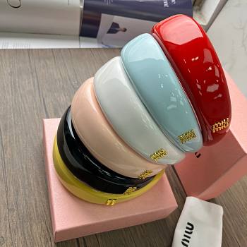 	 Miu Miu Patent Leather Headband