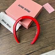	 Miu Miu Patent Leather Headband - 3