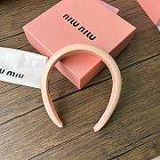 	 Miu Miu Patent Leather Headband - 2