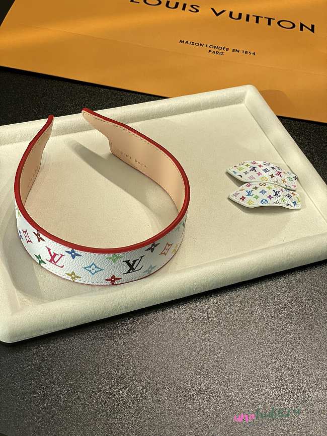 Louis Vuitton x Takashi Murakami headband & hair clip - 1