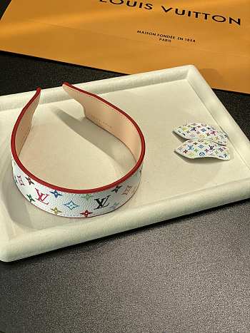 Louis Vuitton x Takashi Murakami headband & hair clip