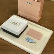 Miu Miu engraved-logo enamel hair clip - 4