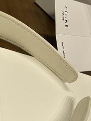 Celine Headband in Calfskin and Brass with Gold Finish - 6
