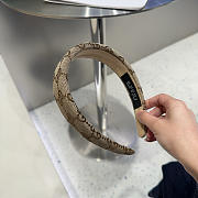 Gucci GG canvas hairband beige - 6