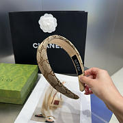 Gucci GG canvas hairband beige - 5