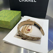 Gucci GG canvas hairband beige - 4