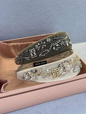 Miu Miu Logo-Lettering Embellished Hairband