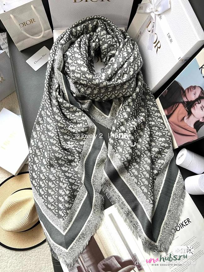 Dior Oblique Shawl - 140x140cm - 1