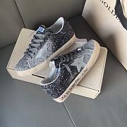  Golden Goose Super Star with glitter upper and silver metallic leather star - 5