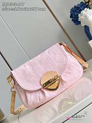 Louis Vuitton Sunset Pink Denim Shoulder Bag - 18 x 3 x 27cm - 2