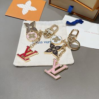 LOUIS VUITTON Porte Cles Spring Street Key Holder Gold Tone
