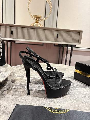 Christian Louboutin Rosalie Alta 150 Black Leather