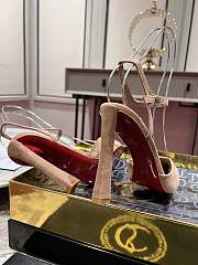 	 Christian Louboutin 100mm Condoroline Beige Pumps - 6