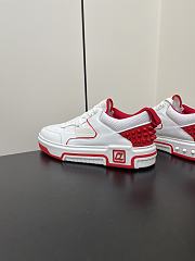 Christian Louboutin Astroloubi Spiked Leather and Mesh Sneakers  - 5