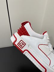 Christian Louboutin Astroloubi Spiked Leather and Mesh Sneakers  - 2