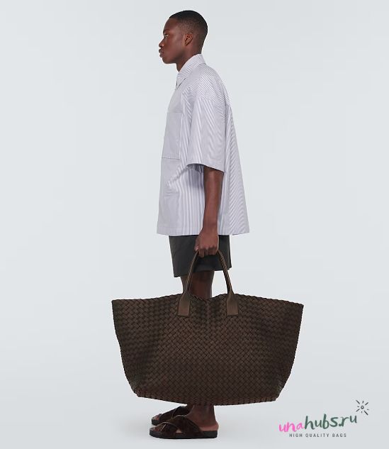 Bottega Veneta Cabat Maxi Intrecciato leather tote bag - H43xW83xD29cm - 1