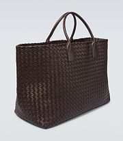 Bottega Veneta Cabat Maxi Intrecciato leather tote bag - H43xW83xD29cm - 5
