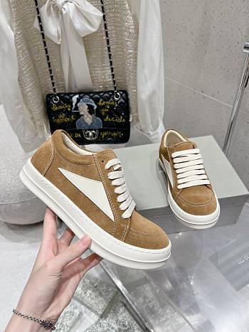 Rick Owens Green Leather Sneakers 02
