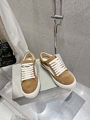 Rick Owens Green Leather Sneakers 02 - 5