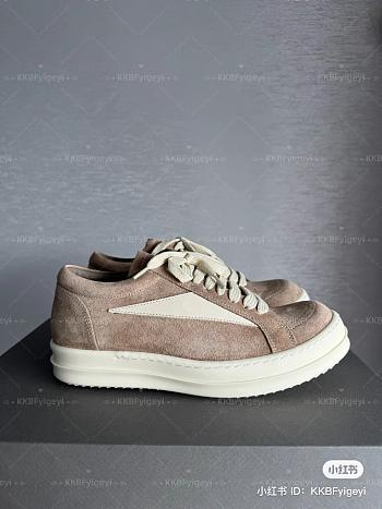 Rick Owens Brown Suede Sneakers