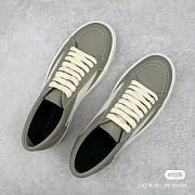 Rick Owens Green Leather Sneakers - 2