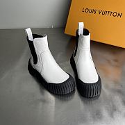 Louis vuitton White Ruby Flat Ankle Boots - 4
