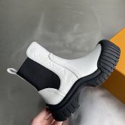 Louis vuitton White Ruby Flat Ankle Boots - 3