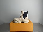 	 Louis vuitton Beige Ruby Flat Ankle Boots - 2