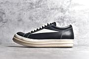 	 Rick Owens Black Leather Sneakers - 1
