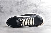 	 Rick Owens Black Leather Sneakers - 6