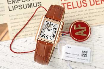 	 Cartier Tank Louis Cartier Brown Watch - 29.5x22mm