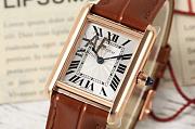 	 Cartier Tank Louis Cartier Brown Watch - 29.5x22mm - 3