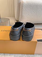 Louis Vuitton Black Flore Car Shoe - 5