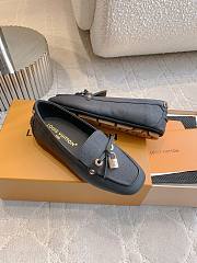 Louis Vuitton Black Flore Car Shoe - 4