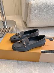 Louis Vuitton Black Flore Car Shoe - 2