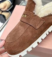 Miu Miu Suede mules Cocoa Brown - 5