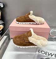 	 Miu Miu Suede mules Brown - 4