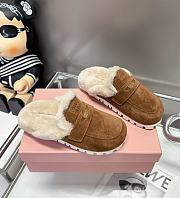 	 Miu Miu Suede mules Brown - 3