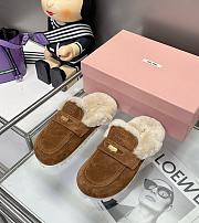	 Miu Miu Suede mules Brown - 2