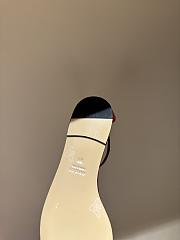 Gucci thong sandal with Bamboo in Gucci Rosso Ancora leather - 6