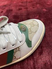 Gucci GG Screener sneaker in GG canvas/white leather  - 3