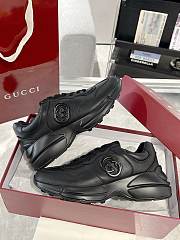 Gucci Rhyton Sneakers in Black - 3