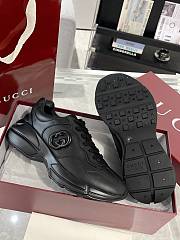 Gucci Rhyton Sneakers in Black - 5