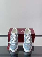 Gucci Re-Web sneaker in blue denim  - 5