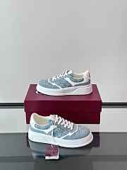 Gucci Re-Web sneaker in blue denim  - 4