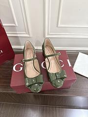 Gucci ballet flat with bow in black patent leather  - 4