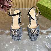 Gucci Canvas Leather Claudie Platform Sandals - 3