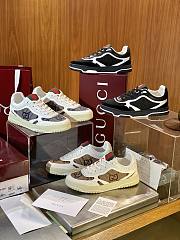 Gucci Re-Web GG Jacquard Sneaker White & Beige - 1